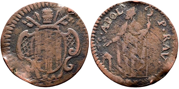 Benedict XIV Ravenna Quattrino Variant